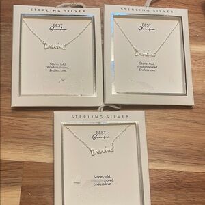 Sterling silver “grandma” necklace